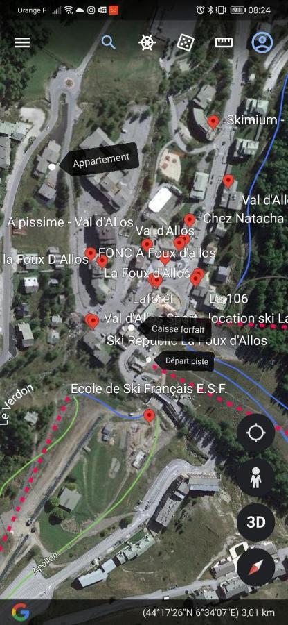 La Foux D'Allos - Studio 4 Couchages, Tres Proche Centre Station Экстерьер фото